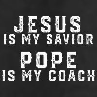 Jesus Is My Savior Pope Is My Coach 25L Jumbo Tote