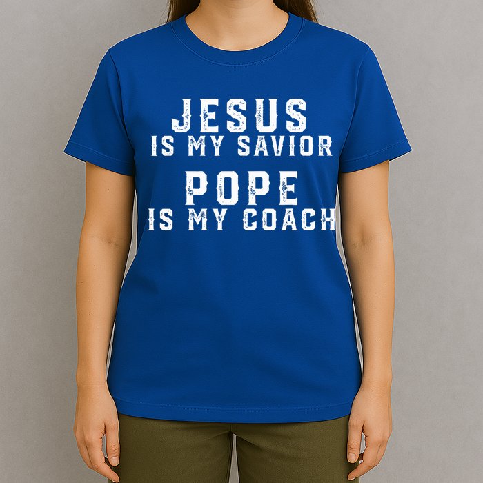 Jesus Is My Savior Pope Is My Coach T-Shirt