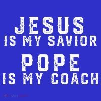 Jesus Is My Savior Pope Is My Coach Premium T-Shirt