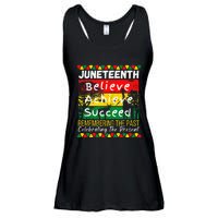 Juneteenth Is My Independence Day Black Pride Melanin Ladies Essential Flowy Tank