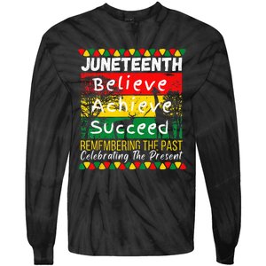 Juneteenth Is My Independence Day Black Pride Melanin Tie-Dye Long Sleeve Shirt