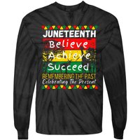 Juneteenth Is My Independence Day Black Pride Melanin Tie-Dye Long Sleeve Shirt