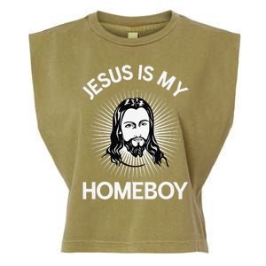 Jesus Is My Homeboy Funny Christian Bible Garment-Dyed Women's Muscle Tee