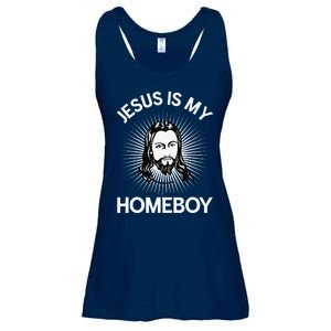 Jesus Is My Homeboy Funny Christian Bible Ladies Essential Flowy Tank