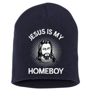 Jesus Is My Homeboy Funny Christian Bible Short Acrylic Beanie