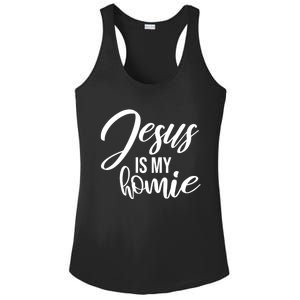 Jesus Is My Homie Faith Christian Love God Religious Quote Ladies PosiCharge Competitor Racerback Tank