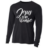 Jesus Is My Homie Faith Christian Love God Religious Quote Cooling Performance Long Sleeve Crew