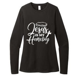 Jesus Is My Homeboy Funny Christian Religious Womens CVC Long Sleeve Shirt