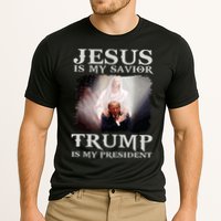 Jesus Is My Savior Trump Is My President Cooling Performance Crew T-Shirt