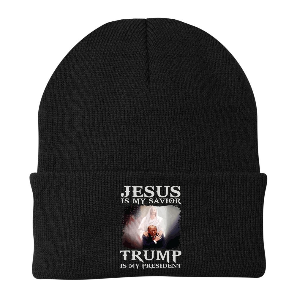 Jesus Is My Savior Trump Is My President Beanie