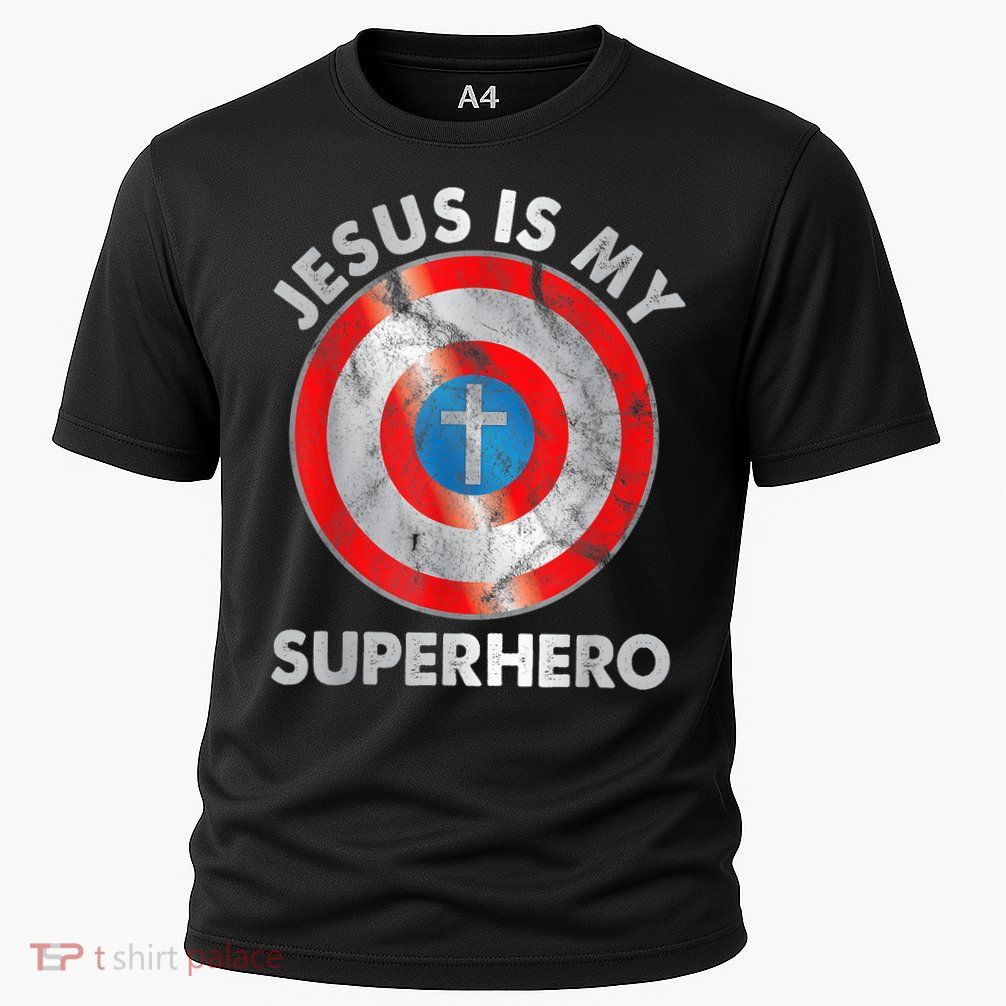 Jesus Is My SuperHero Christian Jesus Lovers Men Women Performance Shirt