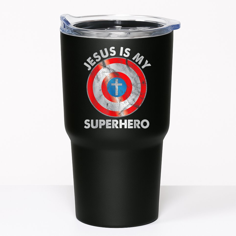 Jesus Is My SuperHero Christian Jesus Lovers Men Women Tumbler