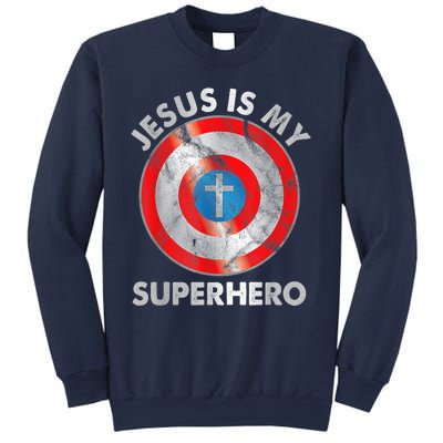 Jesus Is My SuperHero Christian Jesus Lovers Men Women Sweatshirt