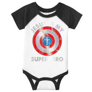 Jesus Is My SuperHero Christian Jesus Lovers Men Women Infant Baby Jersey Bodysuit