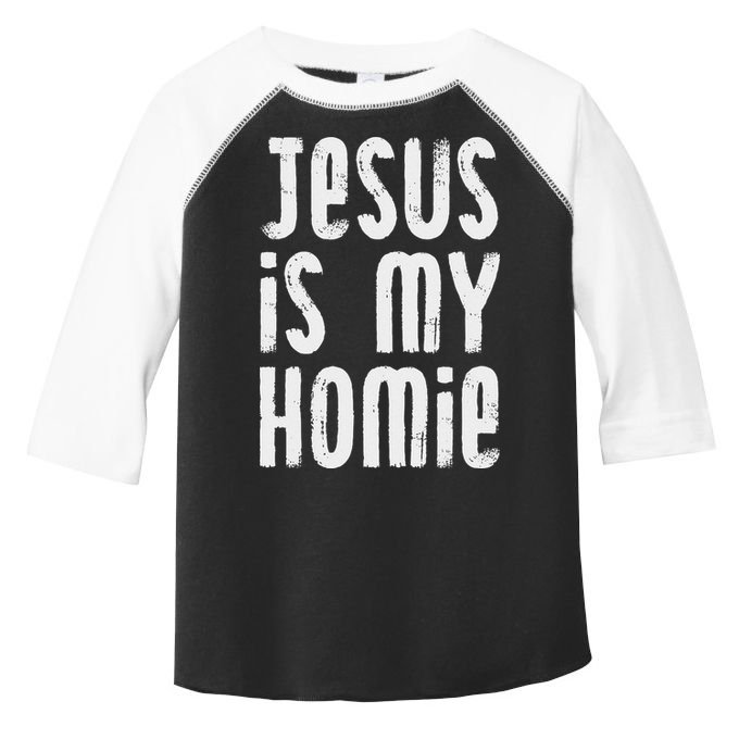 Jesus Is My Homie Christian Toddler Fine Jersey T-Shirt