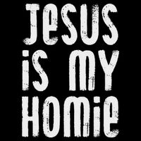 Jesus Is My Homie Christian Zip Tote Bag