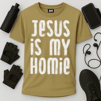 Jesus Is My Homie Christian Cooling Performance Crew T-Shirt