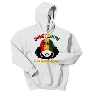 Juneteenth Is My Independence Day Black Melanin  Kids Hoodie