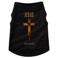 Jesus Is My Vaccine Anti Vax Vaxxer Doggie Tank