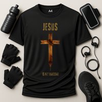 Jesus Is My Vaccine Anti Vax Vaxxer Performance Shirt