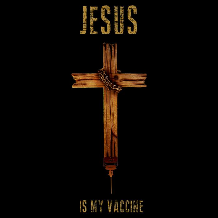 Jesus Is My Vaccine Anti Vax Vaxxer Sustainable Bucket Hat