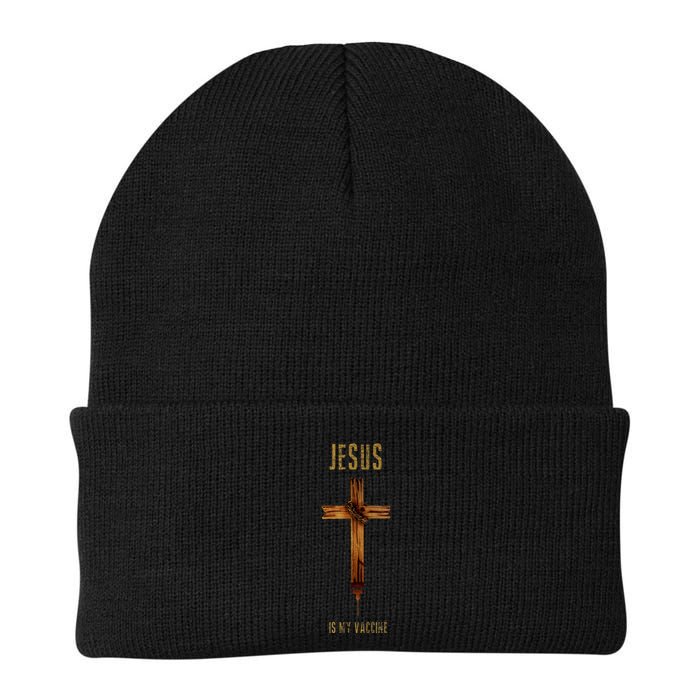 Jesus Is My Vaccine Anti Vax Vaxxer Beanie