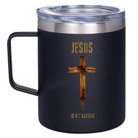 Jesus Is My Vaccine Anti Vax Vaxxer 12oz Stainless Steel Coffee Mug