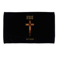 Jesus Is My Vaccine Anti Vax Vaxxer Microfiber Hand Towel
