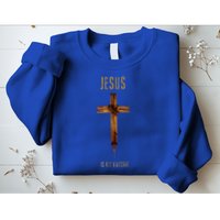 Jesus Is My Vaccine Anti Vax Vaxxer Sweatshirt