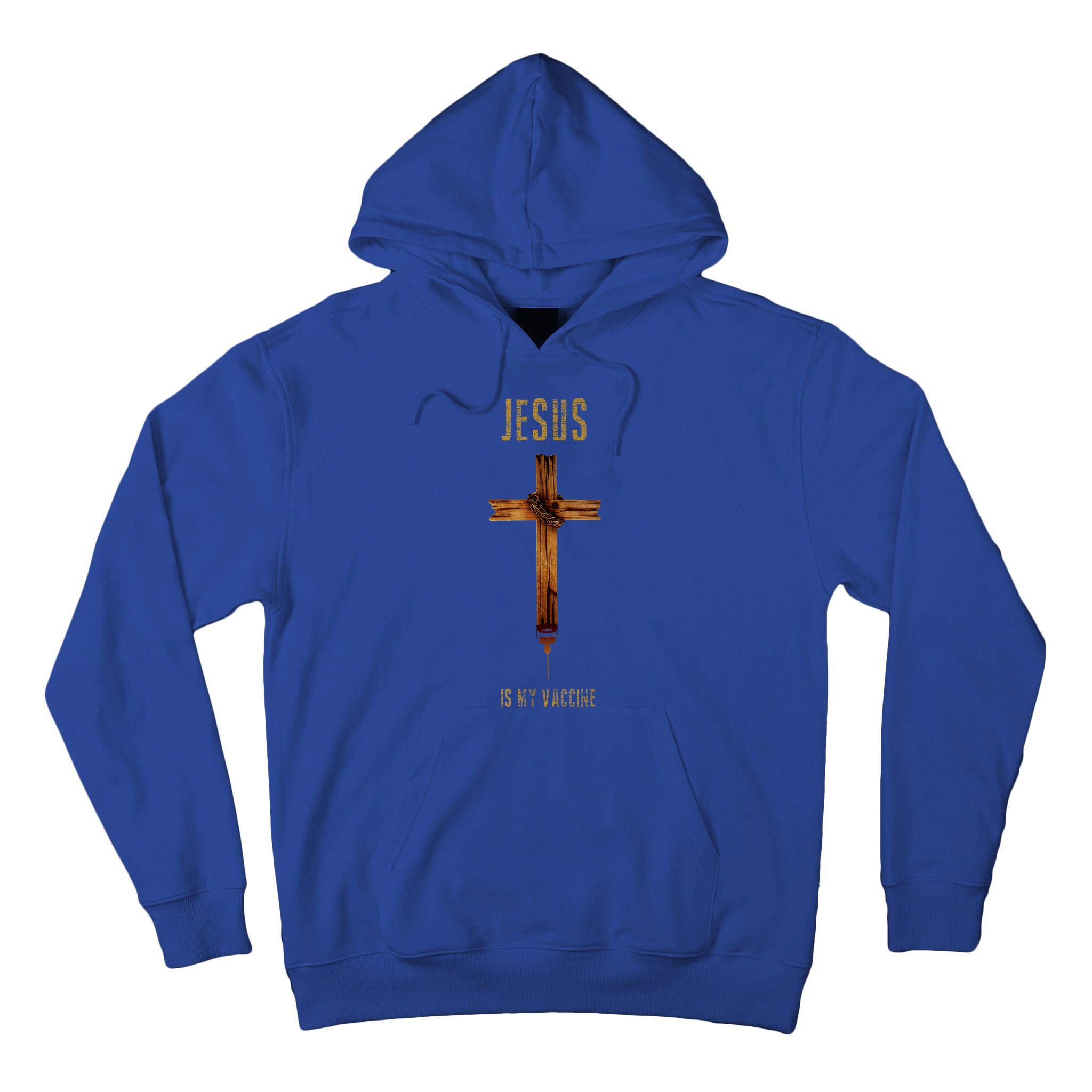 Jesus Is My Vaccine Anti Vax Vaxxer Tall Hoodie