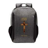 Jesus Is My Vaccine Anti Vax Vaxxer Vector Backpack