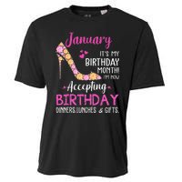 January It's my Birthday Month Wo Mom Wife Gifts Cooling Performance Crew T-Shirt