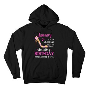 January It's my Birthday Month Wo Mom Wife Gifts Hoodie