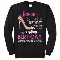 January It's my Birthday Month Wo Mom Wife Gifts Sweatshirt