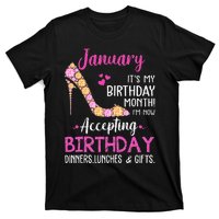 January It's my Birthday Month Wo Mom Wife Gifts T-Shirt