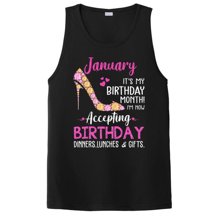 January It's my Birthday Month Wo Mom Wife Gifts PosiCharge Competitor Tank