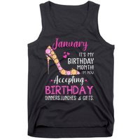 January It's my Birthday Month Wo Mom Wife Gifts Tank Top