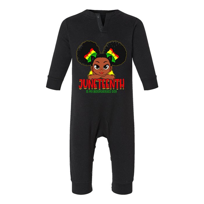 Juneteenth Is My Independence Day Black Wo Black Pride Infant Fleece One Piece