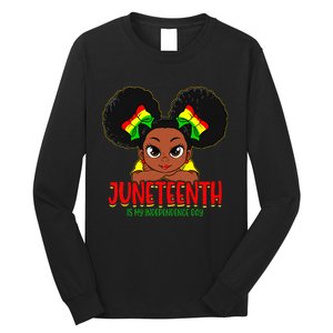 Juneteenth Is My Independence Day Black Wo Black Pride Long Sleeve Shirt