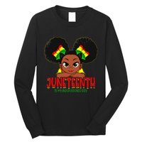 Juneteenth Is My Independence Day Black Wo Black Pride Long Sleeve Shirt