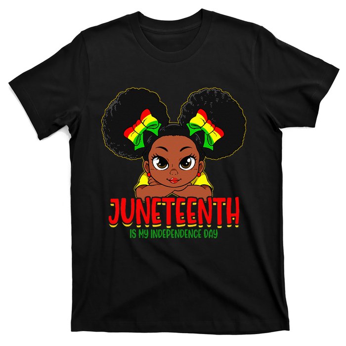 Juneteenth Is My Independence Day Black Wo Black Pride T-Shirt