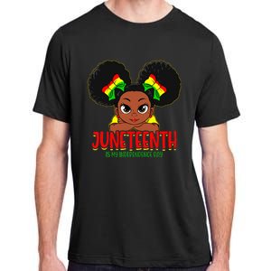 Juneteenth Is My Independence Day Black Wo Black Pride Adult ChromaSoft Performance T-Shirt