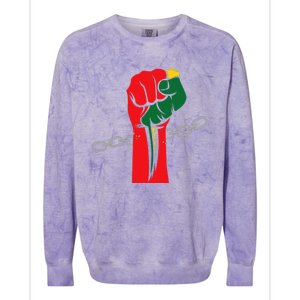 Juneteenth Is My Independence Day Free Black Pride Colorblast Crewneck Sweatshirt