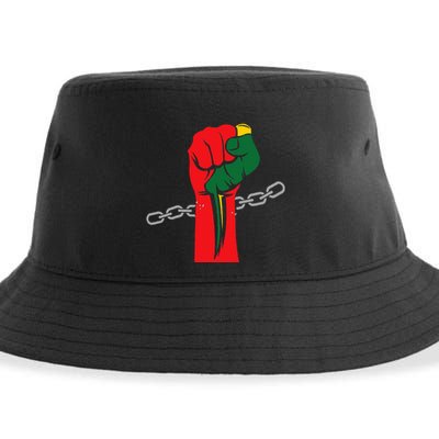 Juneteenth Is My Independence Day Free Black Pride Sustainable Bucket Hat