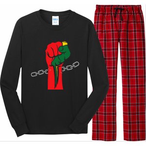 Juneteenth Is My Independence Day Free Black Pride Long Sleeve Pajama Set