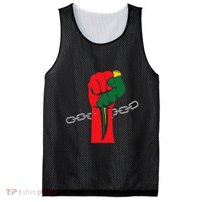 Juneteenth Is My Independence Day Free Black Pride Mesh Reversible Basketball Jersey Tank