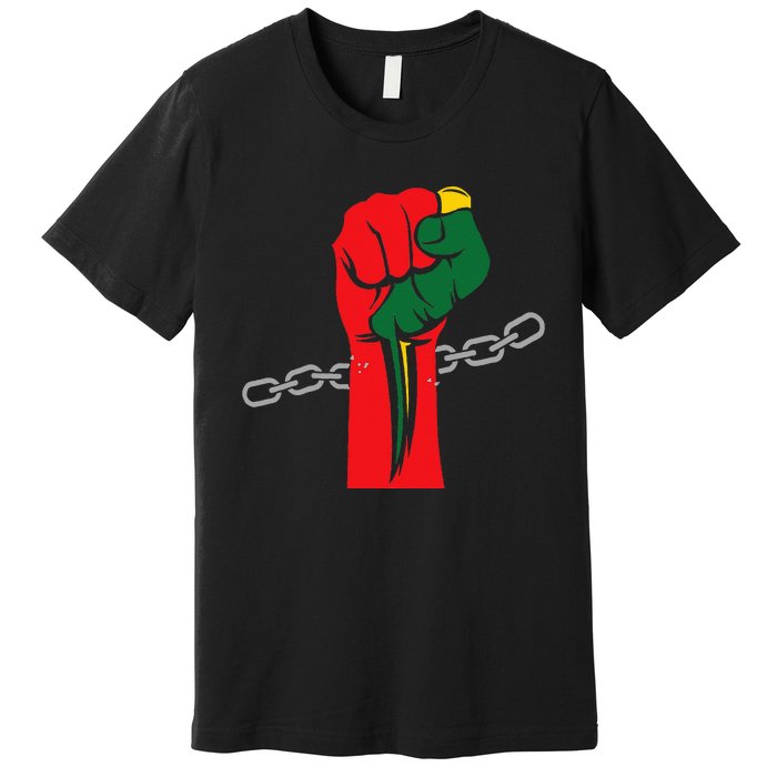 Juneteenth Is My Independence Day Free Black Pride Premium T-Shirt