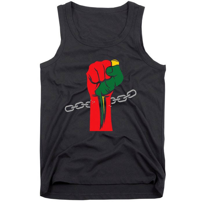 Juneteenth Is My Independence Day Free Black Pride Tank Top