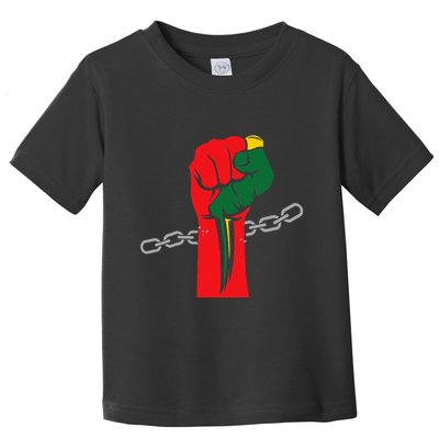 Juneteenth Is My Independence Day Free Black Pride Toddler T-Shirt