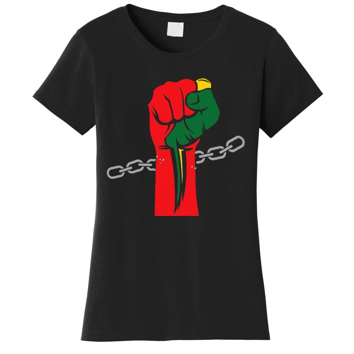 Juneteenth Is My Independence Day Free Black Pride Women's T-Shirt